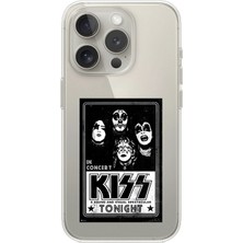 Dali Design iPhone 14 Pro Uyumlu Şeffaf Kılıf Kiss Tasarımlı