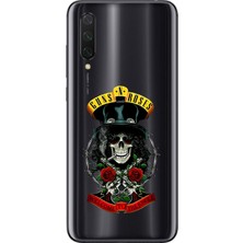 Dali Design Xiaomi Mi 9 Lite Uyumlu Şeffaf Kılıf Guns N' Roses Tasarımlı