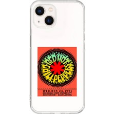 Dali Design iPhone 14 Uyumlu Şeffaf Kılıf Red Hot Chili Peppers Tasarımlı
