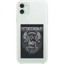 Dali Design iPhone 11 Uyumlu Şeffaf Kılıf Scorpions Tasarımlı