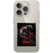 Dali Design iPhone 15 Pro Uyumlu Şeffaf Kılıf Slipknot Tasarımlı