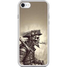 Dali Design iPhone 7 Uyumlu Şeffaf Kılıf Pirate 1 Tasarımlı