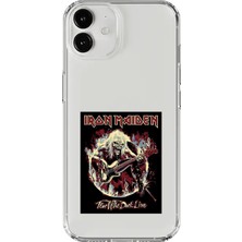 Dali Design iPhone 12 Mini Uyumlu Şeffaf Kılıf Iron Maiden Tasarımlı