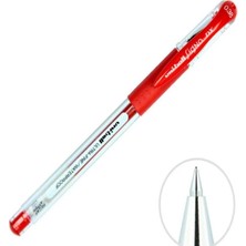 Uni-Ball Roller Kalem Signo Needle Iğne Uç 0.38 mm Kırmızı (10 Lu Paket)