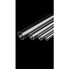 Akrilik Yuvarlak Boru Şeffaf 60MM Dış Çap 55MM Iç Çap 100CM Uzunluk