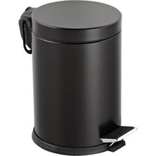 Elegant 3 Litre Siyah / Kırmızı Pedallı Çöp Kovası / Tuvalet Mutfak Banyo Ofis Balkon