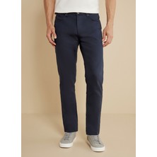 Brooks Brothers Normal Bel Düz Paça Slim Fit Lacivert Erkek Pantolon BBSS25MPT025