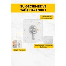 Elbise Pratik 1 Adet Güçlü Yapışkanlı Duvar Vidası Matkap Delme  - Elbise Çervece Askısı Çivi Cn