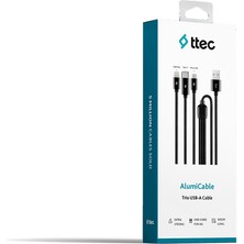 Ttec Usb-A Trio Çoklu Şarj Kablosu