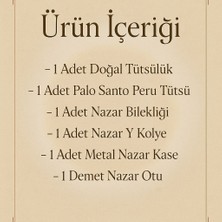 Nazardan Koruma Ritüel Seti Çelik Takı ve Spiritüel Set