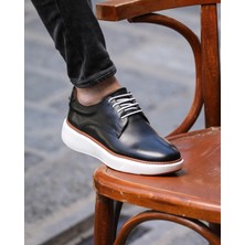 Itallano Black Scrap 0062  Deri Günlük Erkek Sneaker Ayakkabı