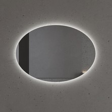 Oval LED Işıklı Banyo Aynası – Duvara Monte Modern Ayna (AYP196-L)
