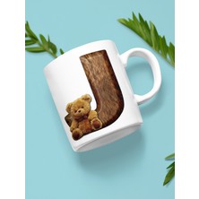 Ayılı J Harf Kupa Bardak