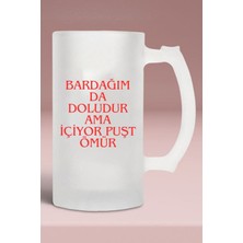 Buzlu Cam Bira Bardağı -