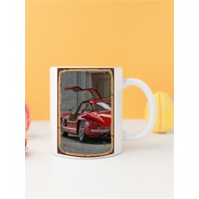 Retro Baskılı Kupa Bardak