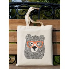 Bear Art Tote Bag Bez Çanta