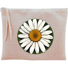 Papatya Baskılı Makyaj Çantası