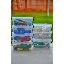 Kilitli Yatay Saklama Kutusu, 2 Litre, Güvenli ve Pratik Saklama Çözümü