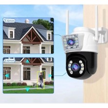 O-Kam 3011 Çift Kameralı Full Hd 4 Mp Gece Görüşlü Ip Wi-Fi Güvenlik Kamerası