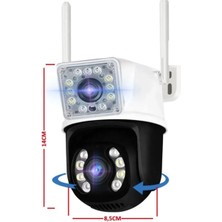 O-Kam 3011 Çift Kameralı Full Hd 4 Mp Gece Görüşlü Ip Wi-Fi Güvenlik Kamerası