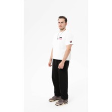 Roun Baskılı Beyaz Boxyfit T-Shirt