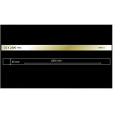 Altın Renkli Aynalı Pleksi Şerit, 10 mm x 2800 Mm, Mobilya ve Dekorasyon Için