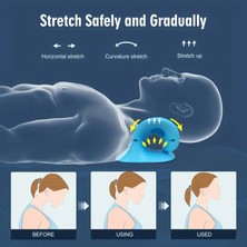 Ergonomik C-Şekilli Boyun ve Omuz Rahatlatma Yastığı Orta Sertlik Köpük Doldurma Hafif Omurga Hizalama Desteği Servikal  Kayropraktik Yastık Kamp Dinlenme Yastığı