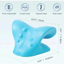 Ergonomik C-Şekilli Boyun ve Omuz Rahatlatma Yastığı Orta Sertlik Köpük Doldurma Hafif Omurga Hizalama Desteği Servikal  Kayropraktik Yastık Kamp Dinlenme Yastığı