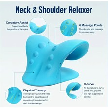 Ergonomik C-Şekilli Boyun ve Omuz Rahatlatma Yastığı Orta Sertlik Köpük Doldurma Hafif Omurga Hizalama Desteği Servikal  Kayropraktik Yastık Kamp Dinlenme Yastığı