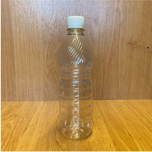 Beyaz Kapaklı 500 ml Plastik Şişe, 50 Adet Renkli ve Sağlam Tasarım