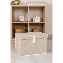 Kapaqlı Mini Kutu Hurç, 40X30X26 Cm, 4'lü Set, Şık ve Kullanışlı Depolama Çözümleri