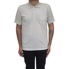 Santa Fistan Store Erkek Desenli Klasik Kesim Rahat Kalıp Tek Cepli Polo Yaka T-Shirt