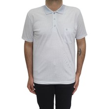 Santa Fistan Store Erkek Desenli Klasik Kesim Rahat Kalıp Tek Cepli Polo Yaka T-Shirt