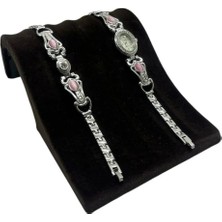 Teknotrust Süet Kumaş Siyah Bileklik ve Künye Standı,  16/11, 5 Cm,  Şık ve Kullanışlı Tasarım