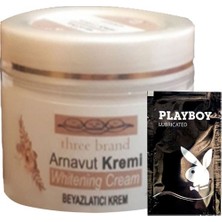 Three Brand Arnavut Kremi Whitening Cream Aklık Kremi 100 ml + 1 Tane Hediye Jel