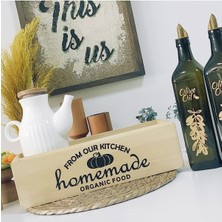 Ahşap Mutfak Düzeni, Şık ve Pratik Organizer, Dayanıklı Tasarım