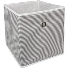 Çok Amaçlı Kapı Raf Düzenleyici Organizer Sepet Gri Çizgili