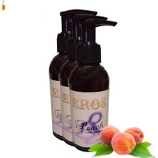 Eros Peach Massage Oil 120 ml Şeftali Kokulu Masaj Yağı 3 Adet