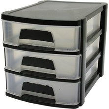Teknotrust Renkli 3 Katlı Çekmece,  18.5X27X20CM,  Düzenleyici ve Şık Depolama Çözümü