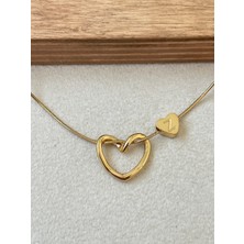 Aida Jewelss 316 L Cerrahi Çelik Z Harfli Çelik Kolye Paslanmaz Kararmaz