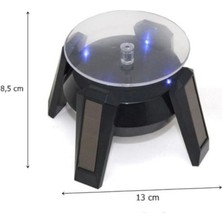 Teknotrust Siyah Solar Döner Ürün Standı,  Ayaklı ve Şık Tasarım