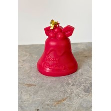 Kırmızı Noel Çanı Mum, Sıcak ve Sürükleyici Koku ile Mutlu Noeller Atmosferi