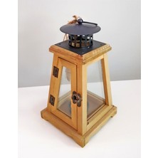 Renkli Ahşap Mumluk Ürgüp 25CM, Şık ve Doğal Dekorasyon Parçası