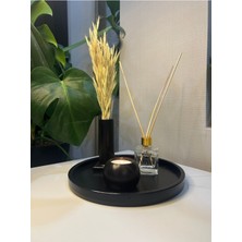 Şık Beton Tepsi ve Tütsülük Seti, Mumluk ve Oda Kokusu ile Ev Dekorasyonu