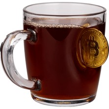 Bitcoin Madeni Para Hediyelik Özel Fincançay Kahve Bardağı Kupa 340CC