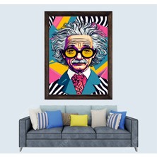 Albert Einstein Çerçeveli Duvar Tablosu 20X30 cm