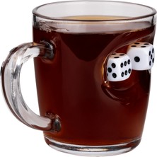 Tavla Zarlı Fincan Çay Kahve Bardağı Kupa Zarı 340CC