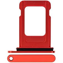 İndirim Plus iPhone 12 Mini Sim Çekmecesi Çift Simli Modeller Için Sim Kart Yuvası (Kırmızı Renk)