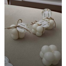 Beyaz Mum Mükemmel Ortam Yaratıcı Aydınlatma Dekorasyon Parfümlü