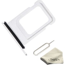 İndirim Plus iPhone 13 Sim Çekmecesi Çift Simli Modeller Için Sim Kart Yuvası (Beyaz Renk)